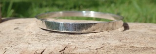 Driftwood Eco-silver Bangle 6mm