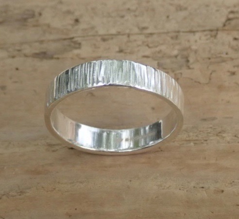 Driftwood Eco-silver Rings 4 x 1. 2mm