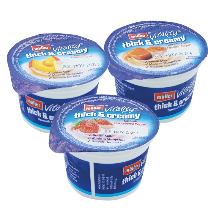 Muller Assorted Yogurts Thick & Creamy x12