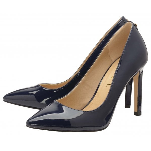 navy patent court shoes