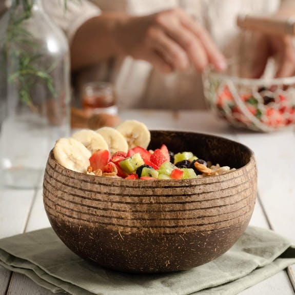 COCONUT BOWL AND SPOON SET