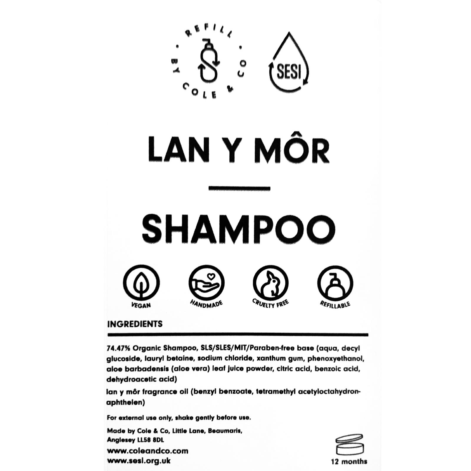 Shampoo in Lan y Môr | Cole & Co