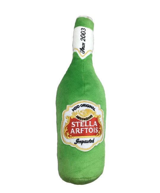 Stella Arftois beer plush 