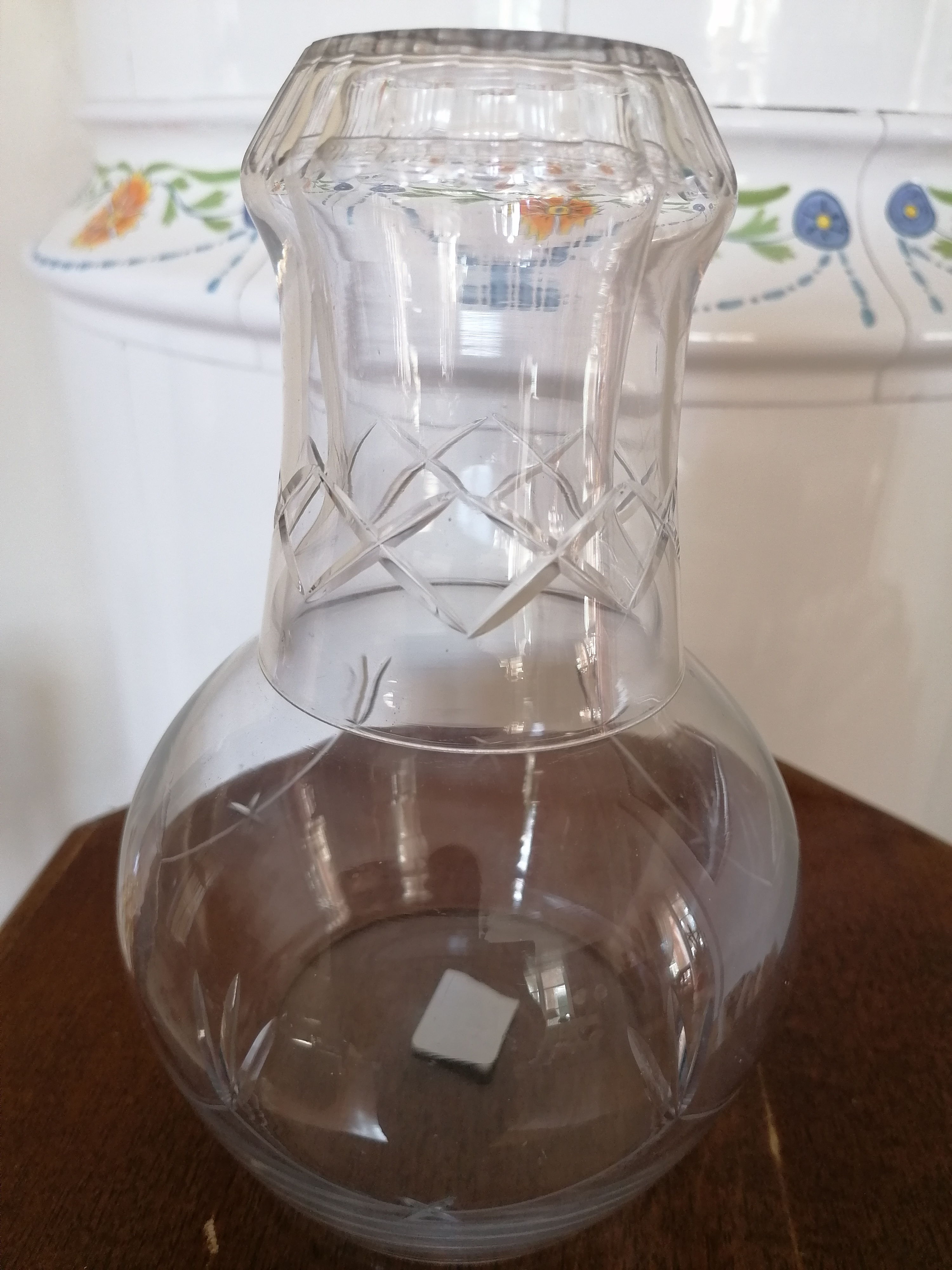 Vattenkaraff / Nattflaska med glas