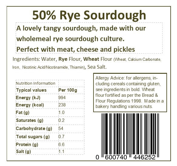50% Rye Sourdough 