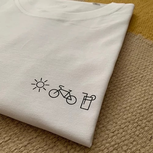 Shirt "Sonne Fahrrad Limo" von Charles