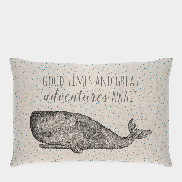 Long Cushion - Whale