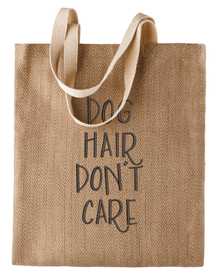 Shopper Jute Bag Dog Hair Don't Care