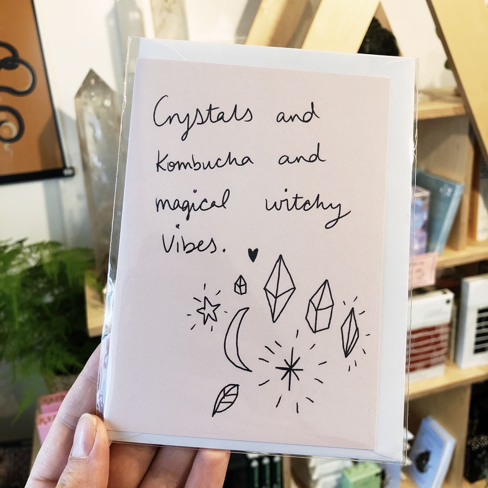 Crystals & Kombucha Card