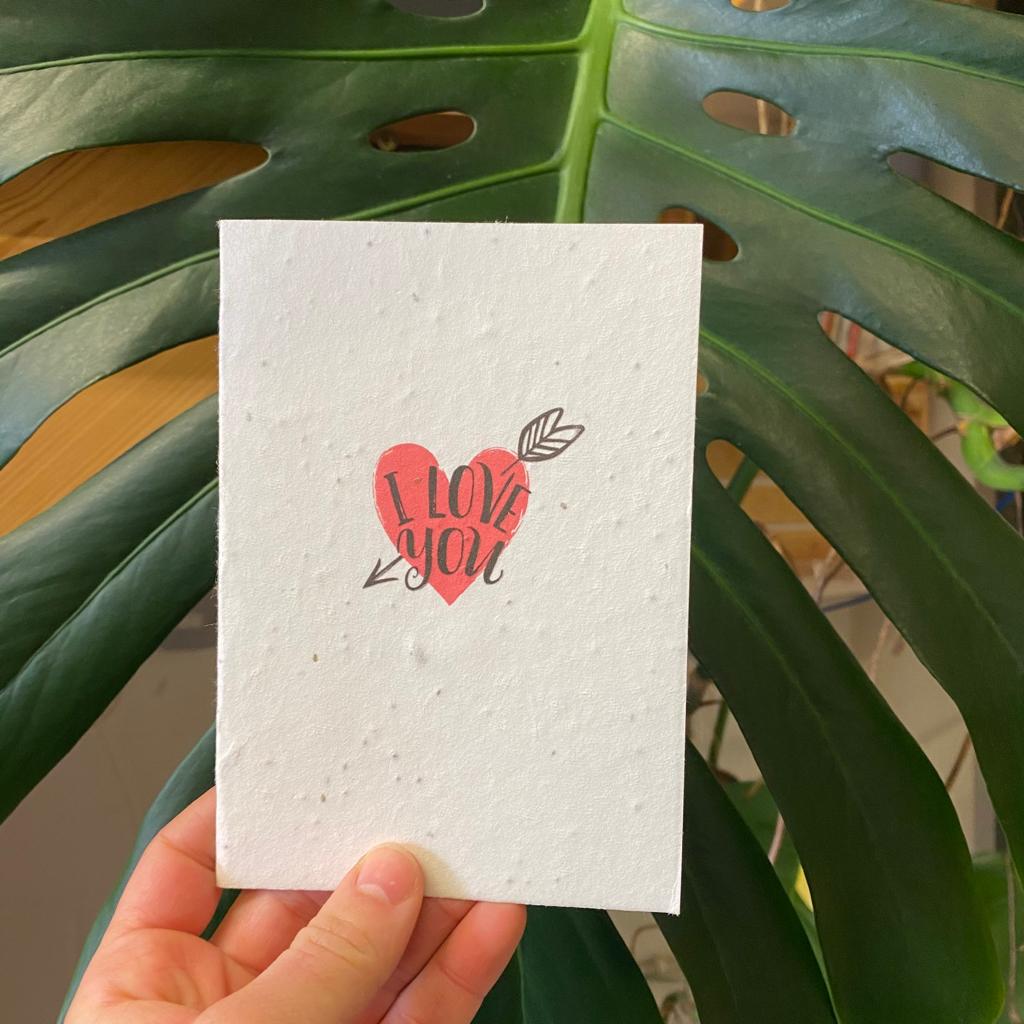 'I Love You' Seed Card