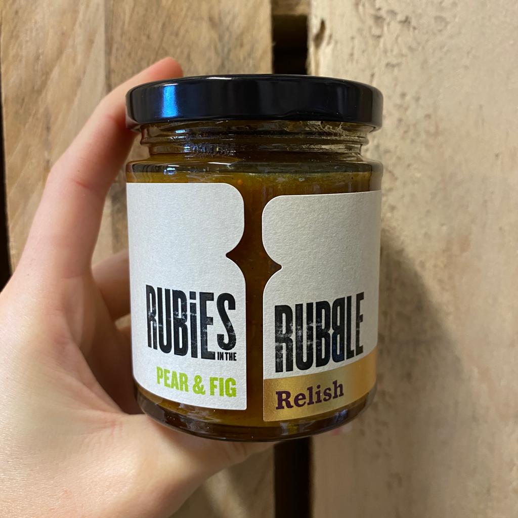 Pear & Fig Relish | Rubies in the Rubble
