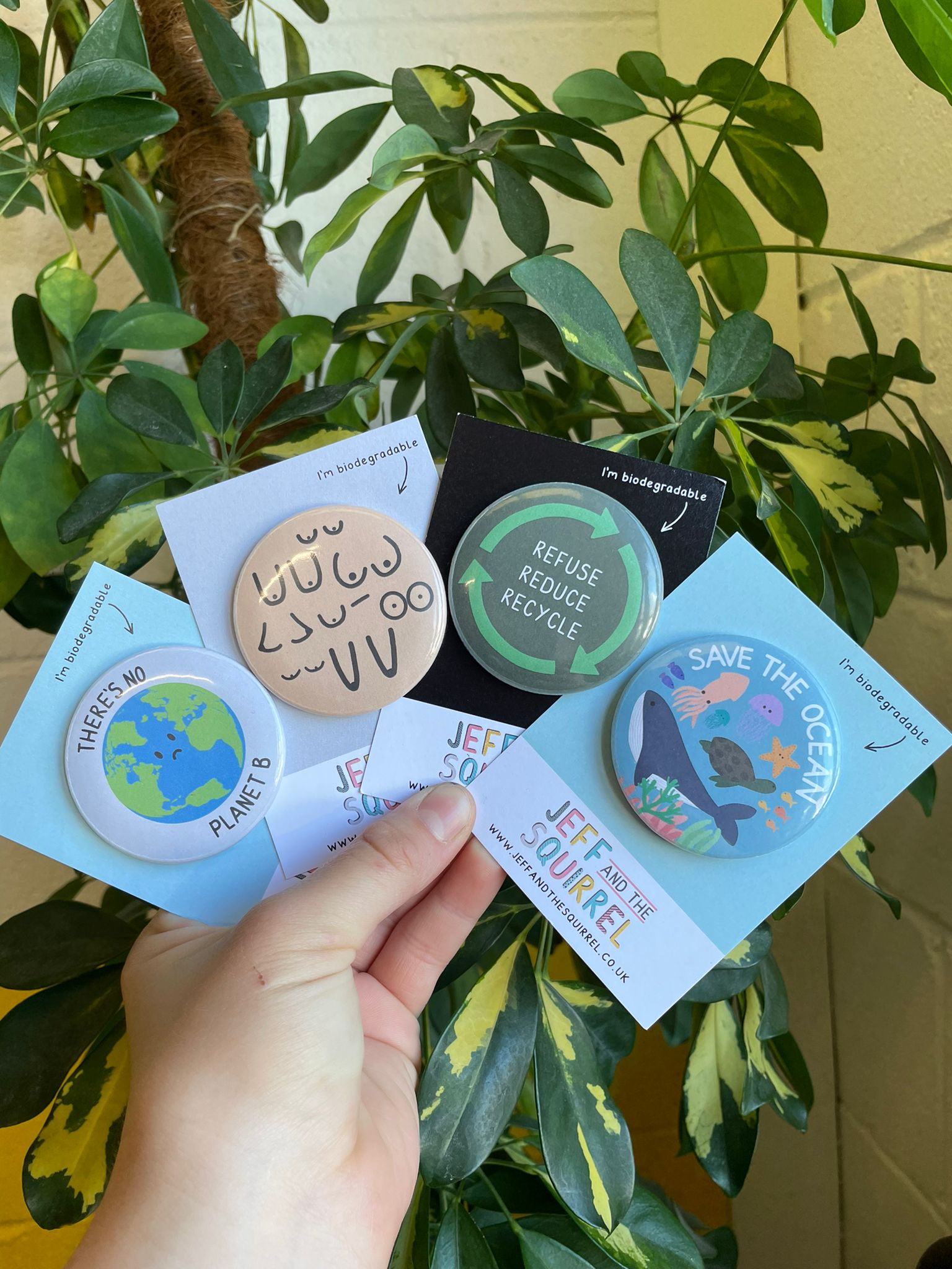 Biodegradable Graphic Badges 