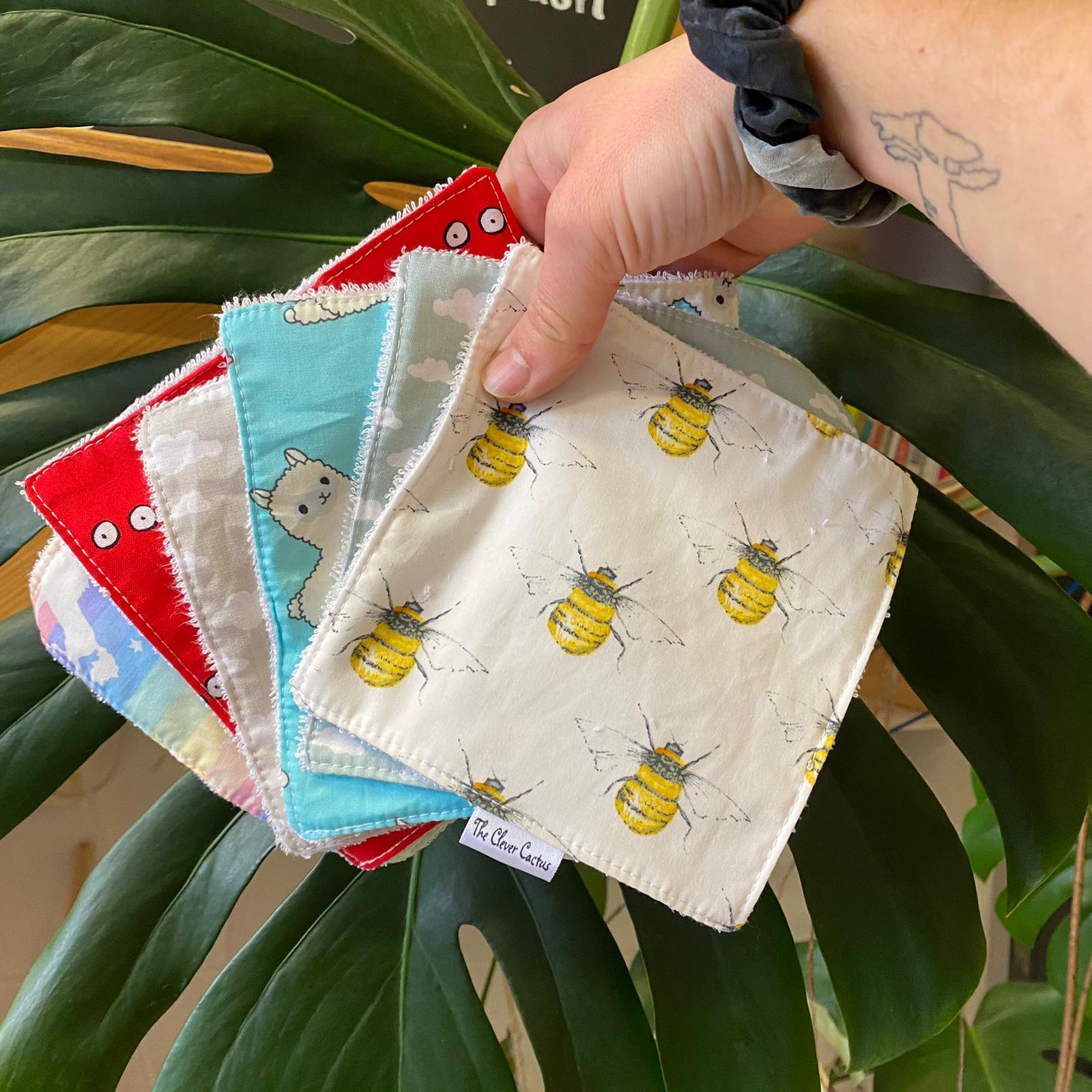 Reusable Baby Wipes Loose | Clever Cactus
