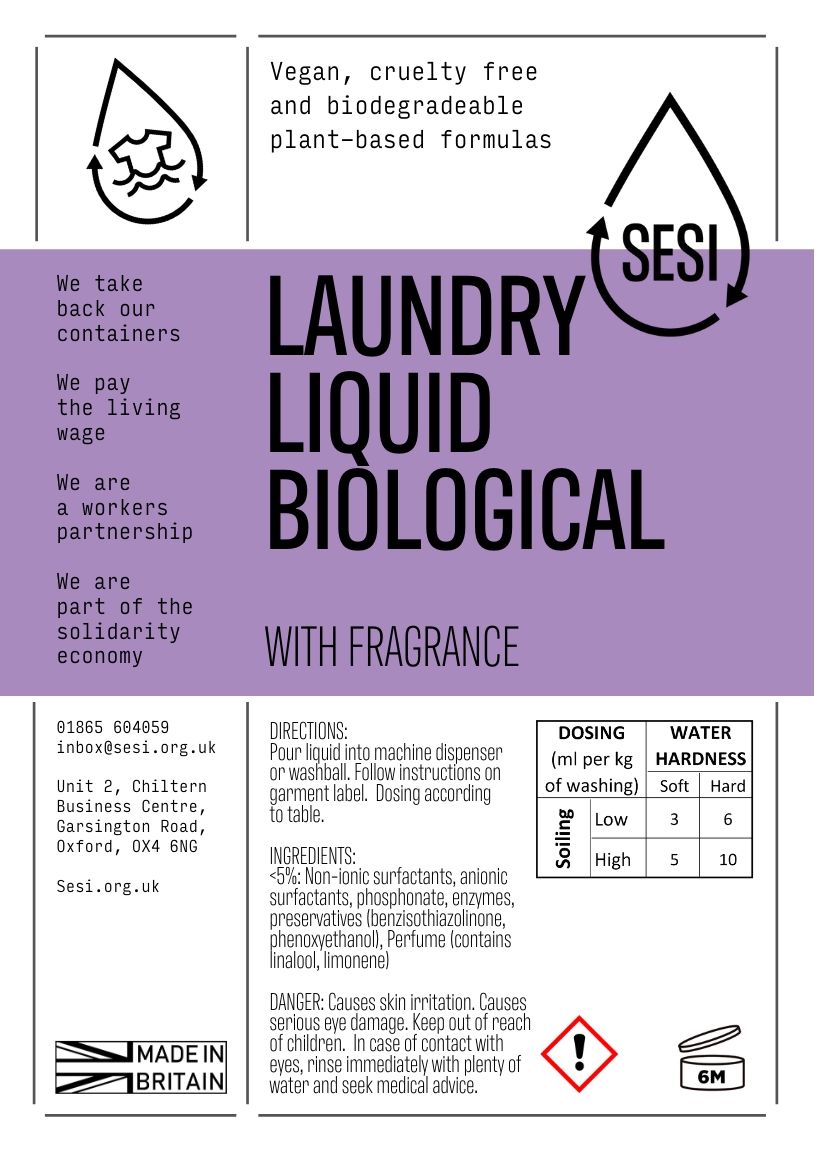 Laundry Liquid Biological | SESI Refillable