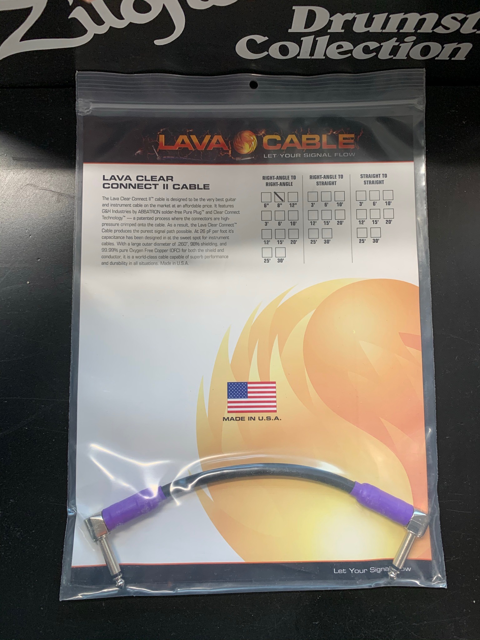 Lava -  Clear Connect II - RA/RA - 8"