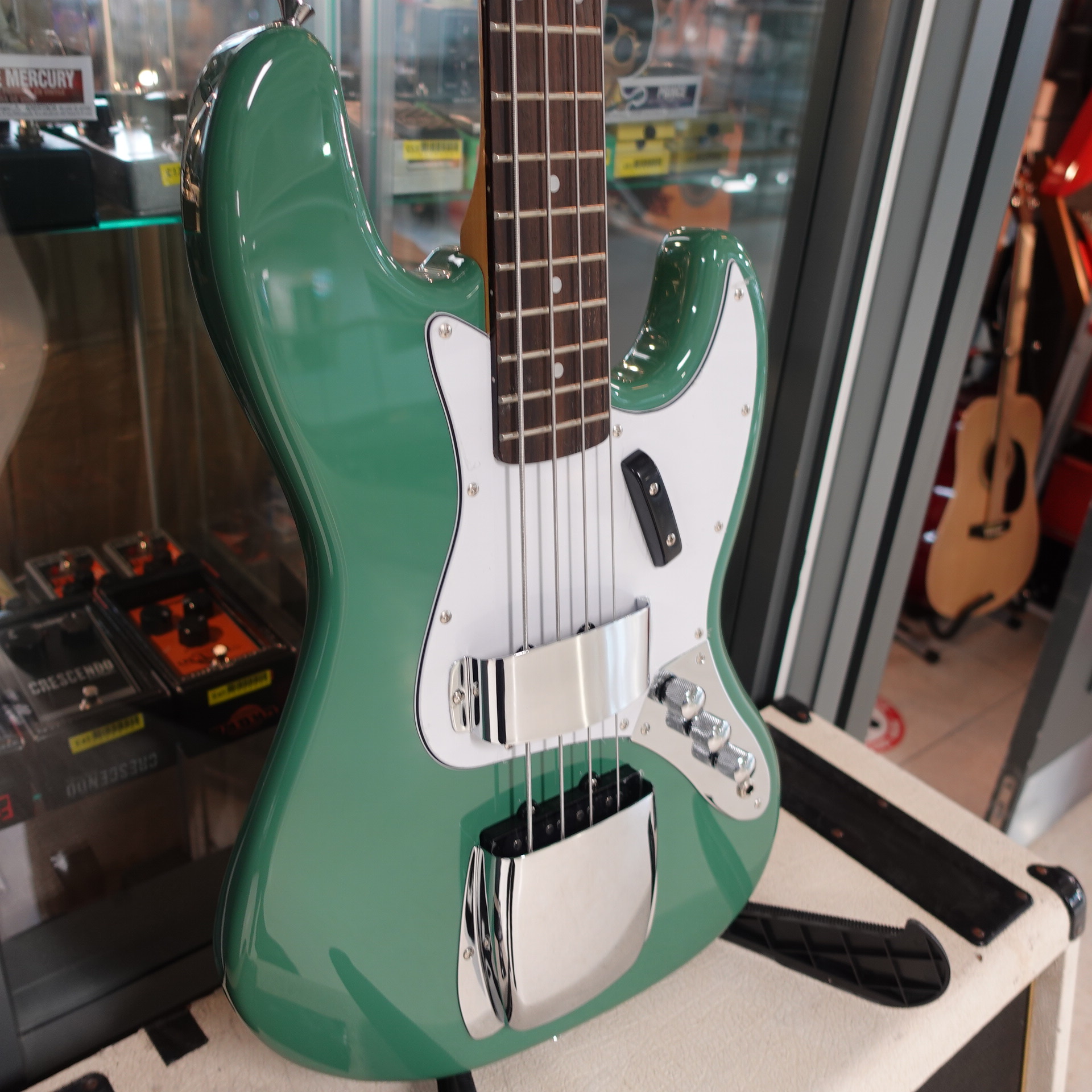 SX VTG Jazz Bass Green