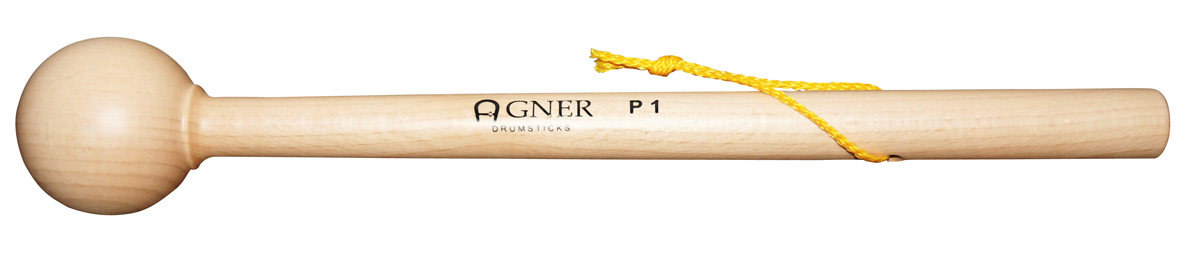 Agner Drumsticks - "P1 - Marching Beater" Beech Wood, PARI