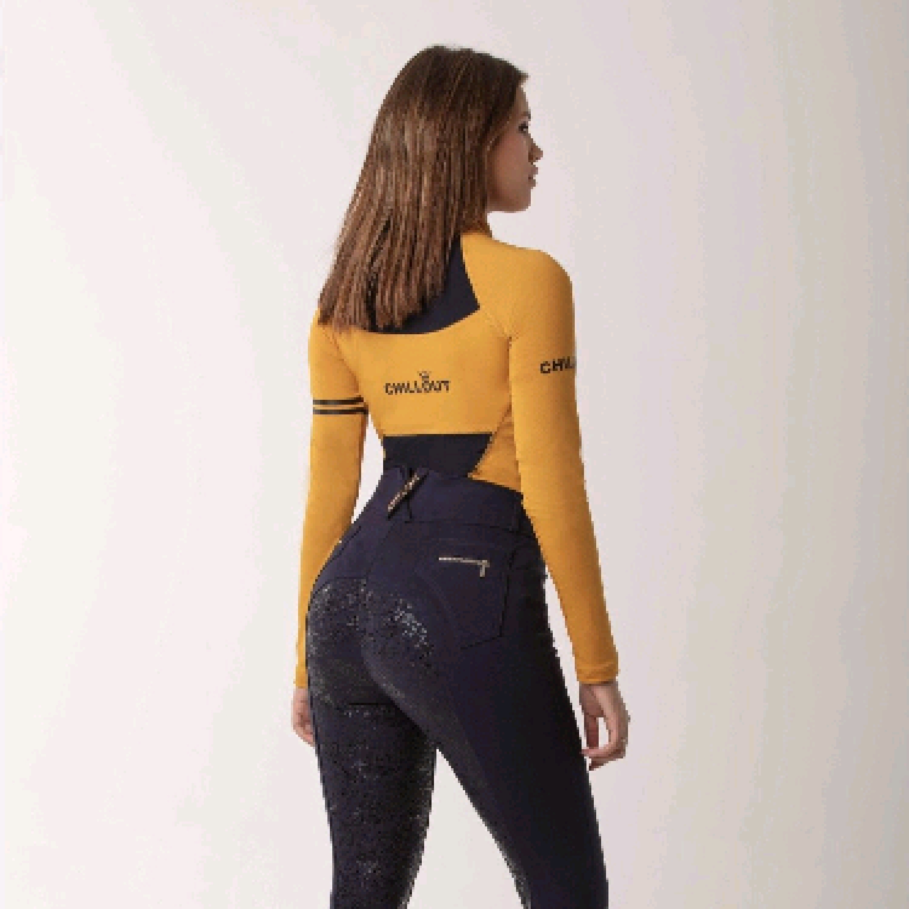 Chillout Mustard/Navy Baselayer Top
