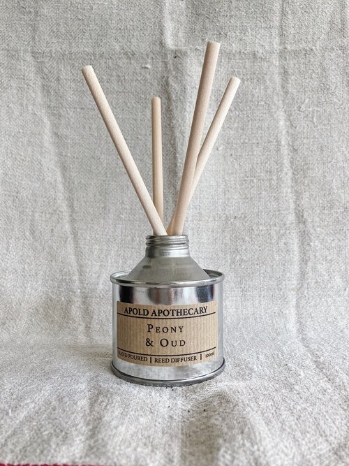 Peony and Oud - Hand Poured Reed Diffuser