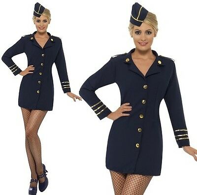 WOMAN/UNIFORMS/Flight Attendant Costume, Navy Blue