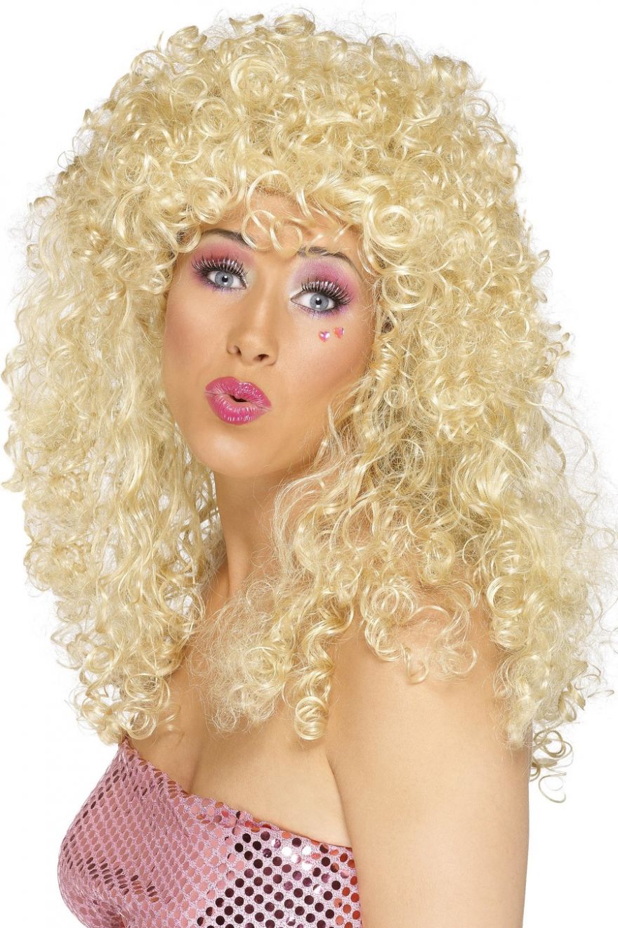 WIG/LONG/BLONDE CURLY BOOGIE BABE WIG