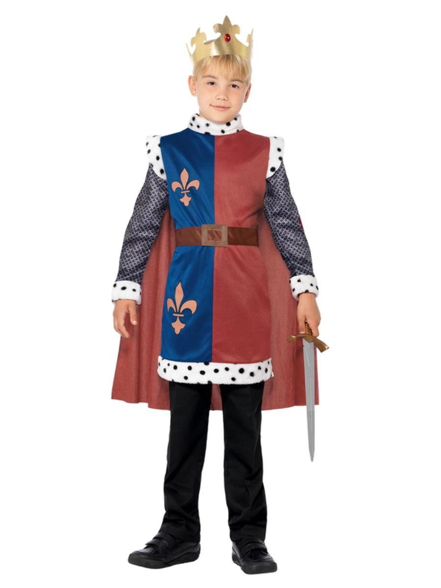BOYS/HISTORY/King Arthur Medieval Costume, Red