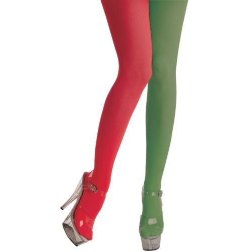 ACCESSORIES/TIGHTS & STOCKINGS/RED & GREEN ELF TIGHTS 