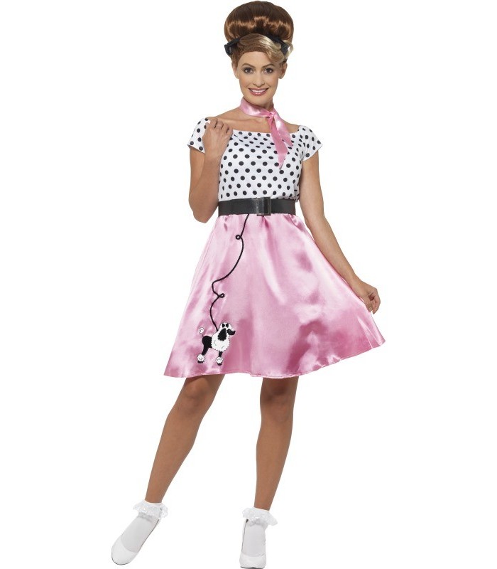 WOMAN/DECADES/1950'S/50s Rock 'n' Roll Costume, Pink 