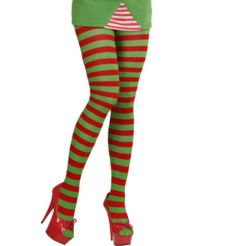 ACCESSORIES/TIGHTS & STOCKINGS/RED & GREEN STRIPE TIGHTS