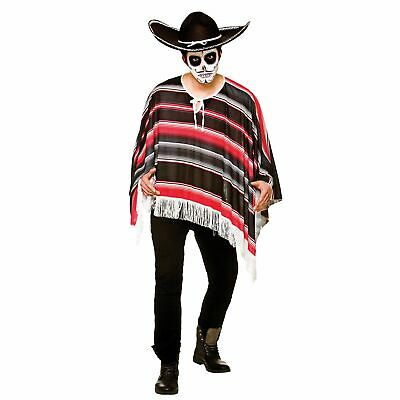 MENS/HALLOWEEN/ DAY OF THE DEAD PONCHO
