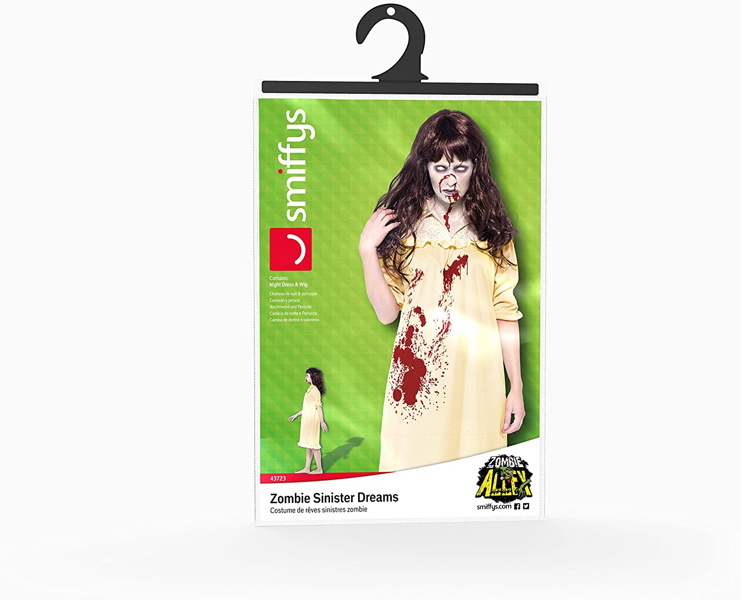 WOMAN/HALLOWEEN/ Zombie Sinister Dreams Costume, Yellow
