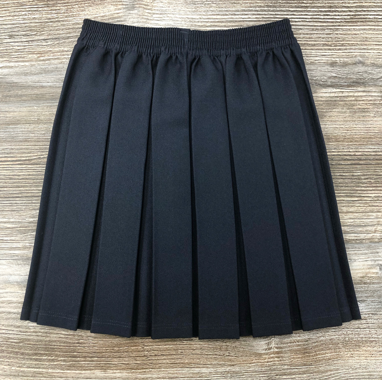 Navy Box Pleat Skirt