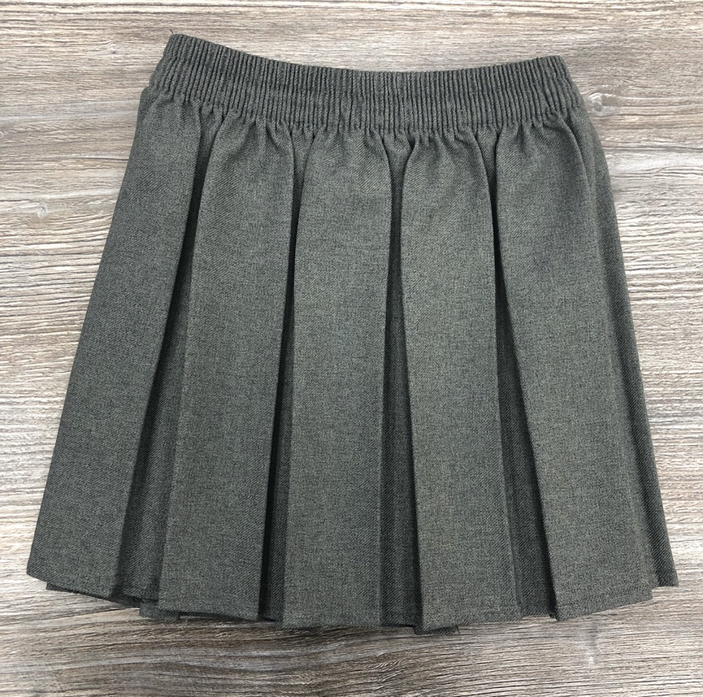  Grey Box Pleat Skirt 