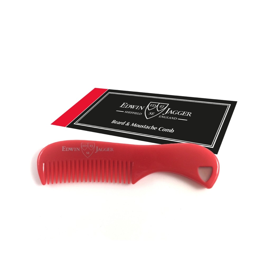 BEARD & MOUSTACHE COMB RED