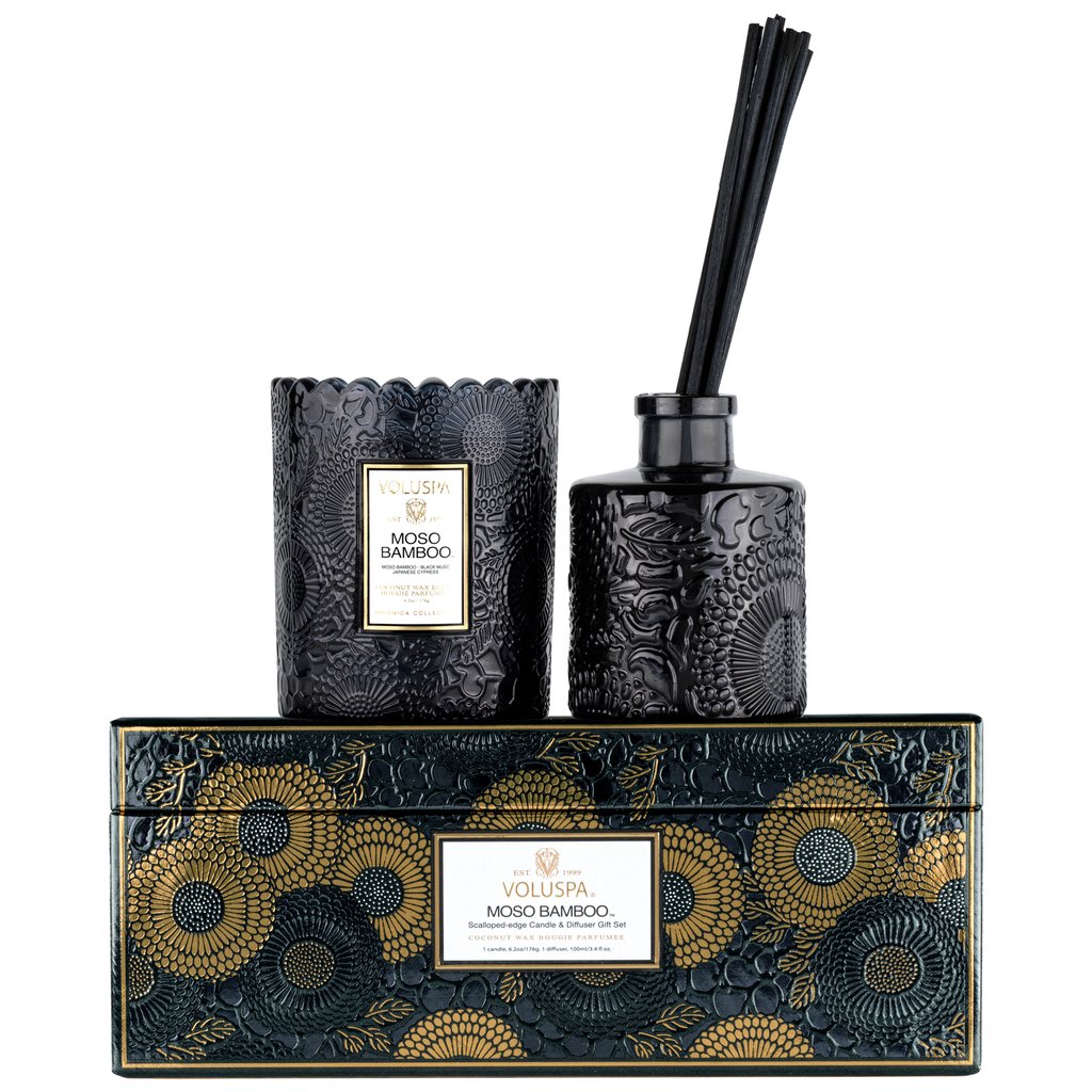 CANDLE & DIFFUSER GIFT SET MOSO BAMBOO