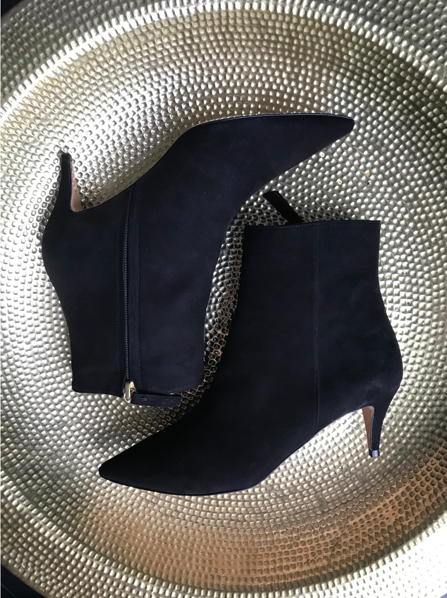 ANKLE BOOTS IN BLACK SUEDE