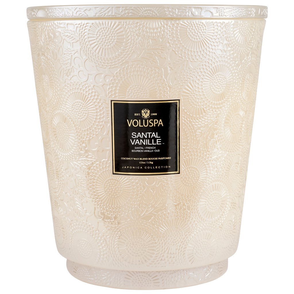 SANTAL VANILLE 5 WICK HEARTH CANDLE