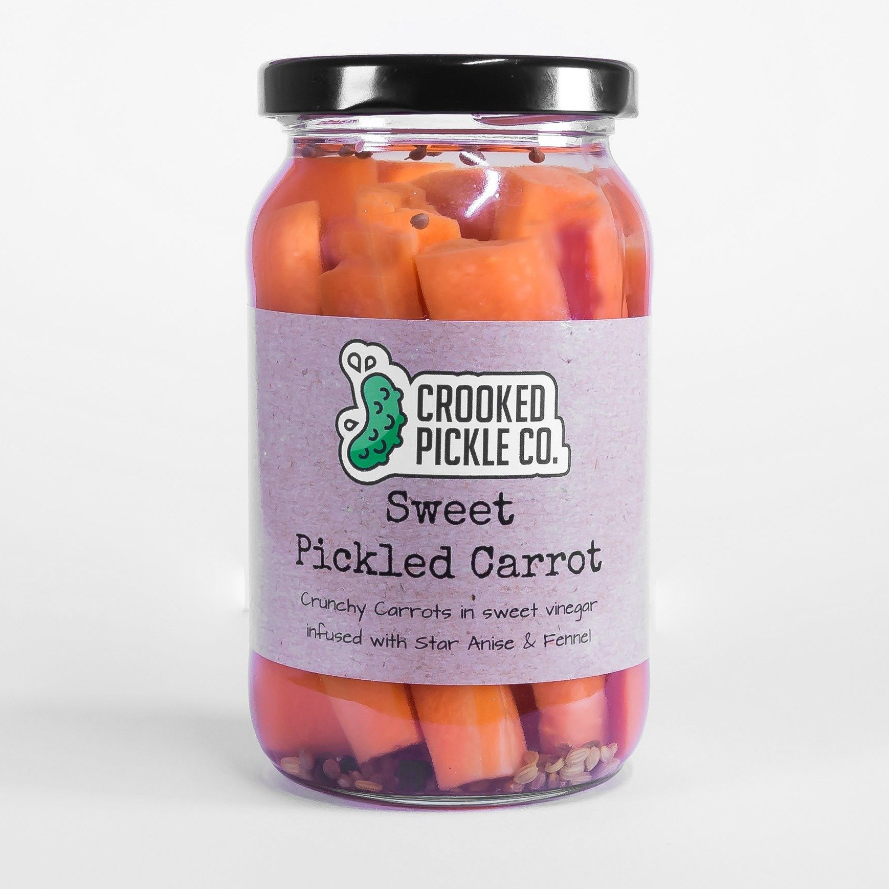 Crooked Pickle Co Sweet Pickled Carrots  380g