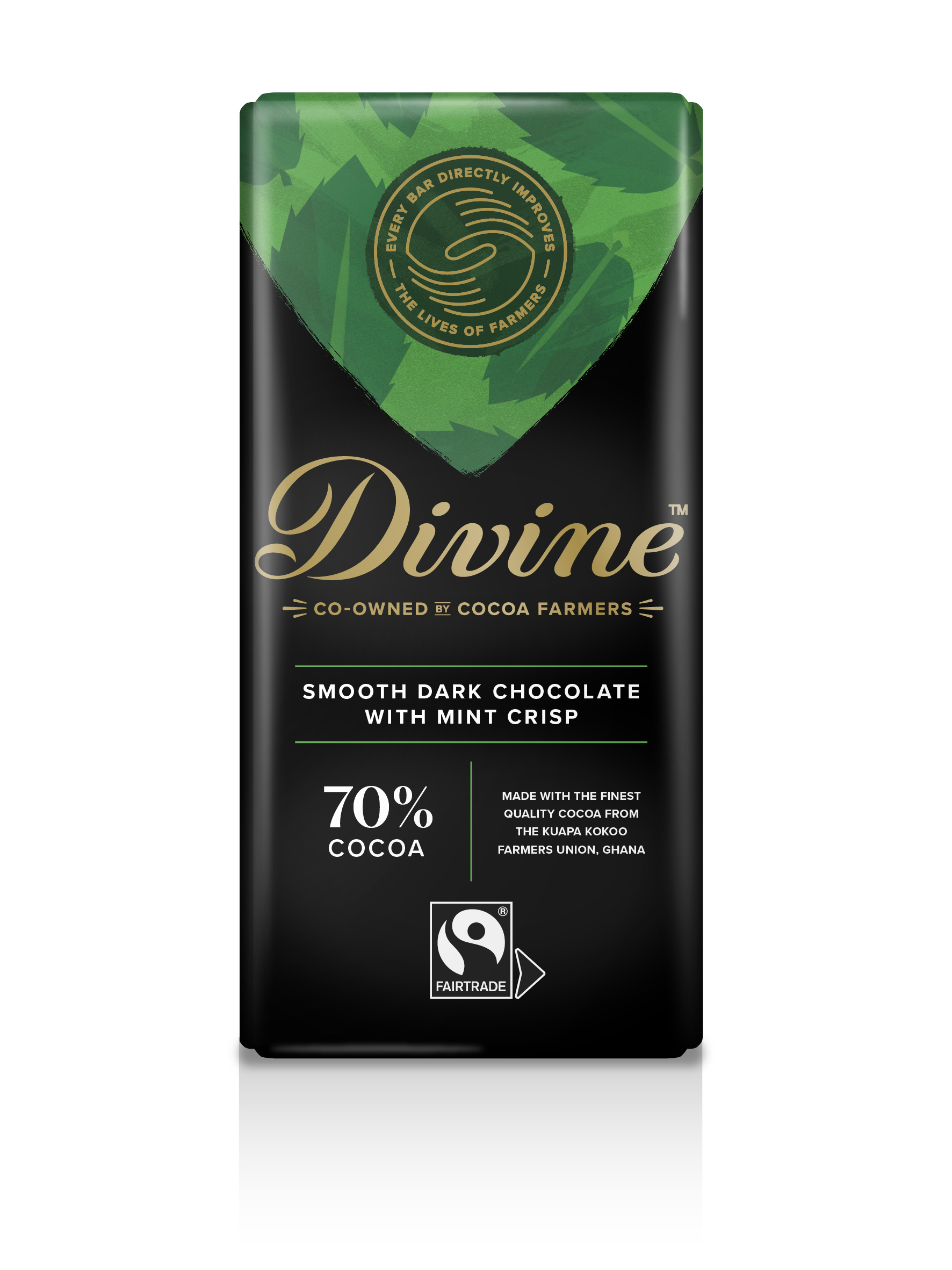 Divine Mint Dark Chocolate, 90g