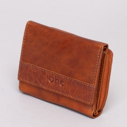 Cognac Flap Small Wallet BHC