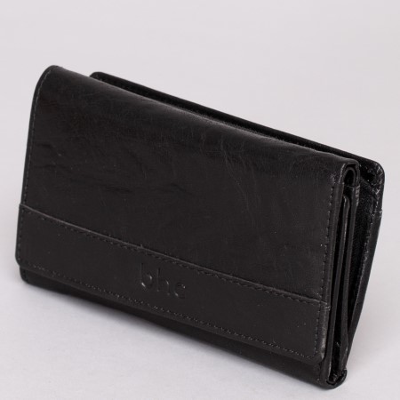 Black Flap Medium Wallet BHC