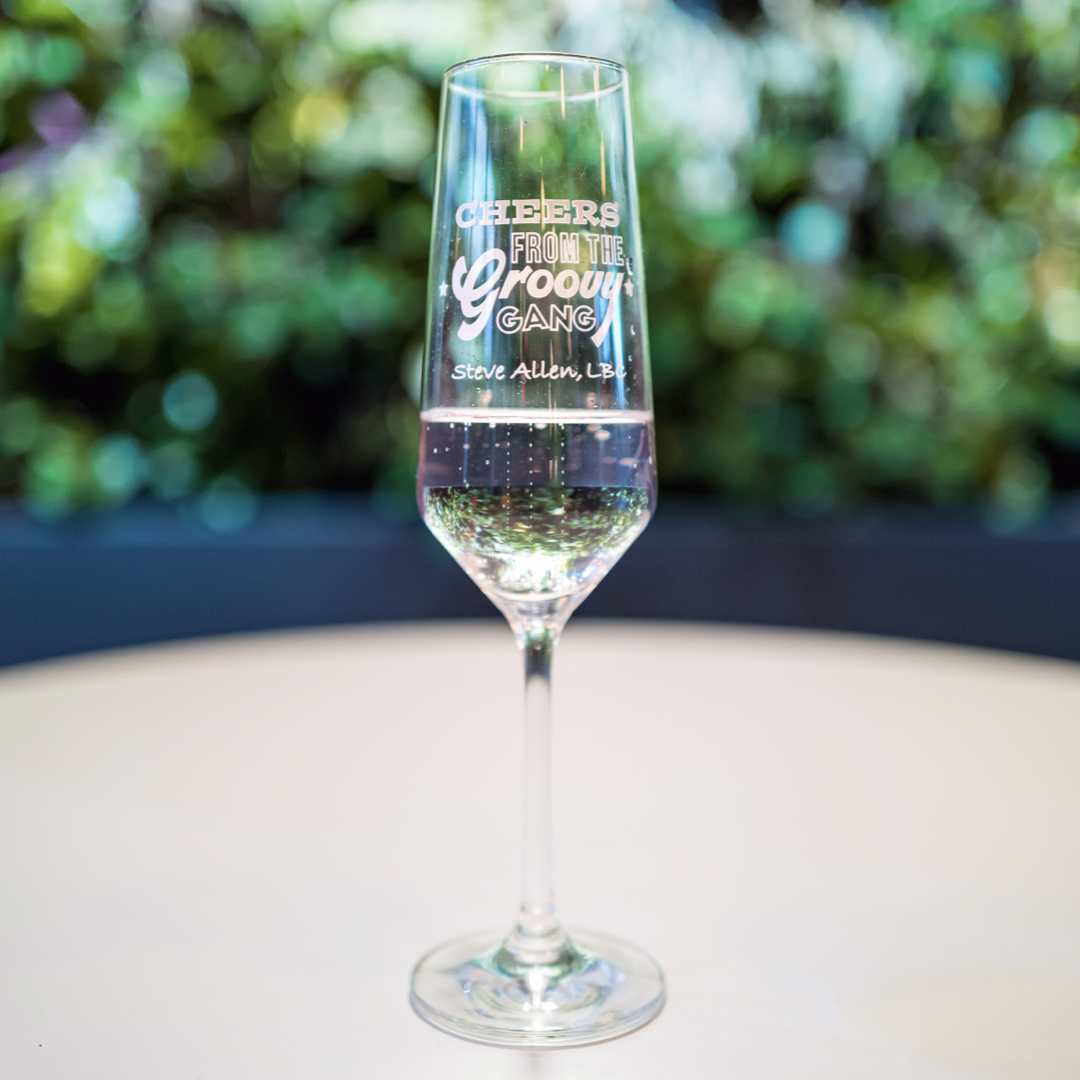 Groovy Gang Prosecco Glass - Single