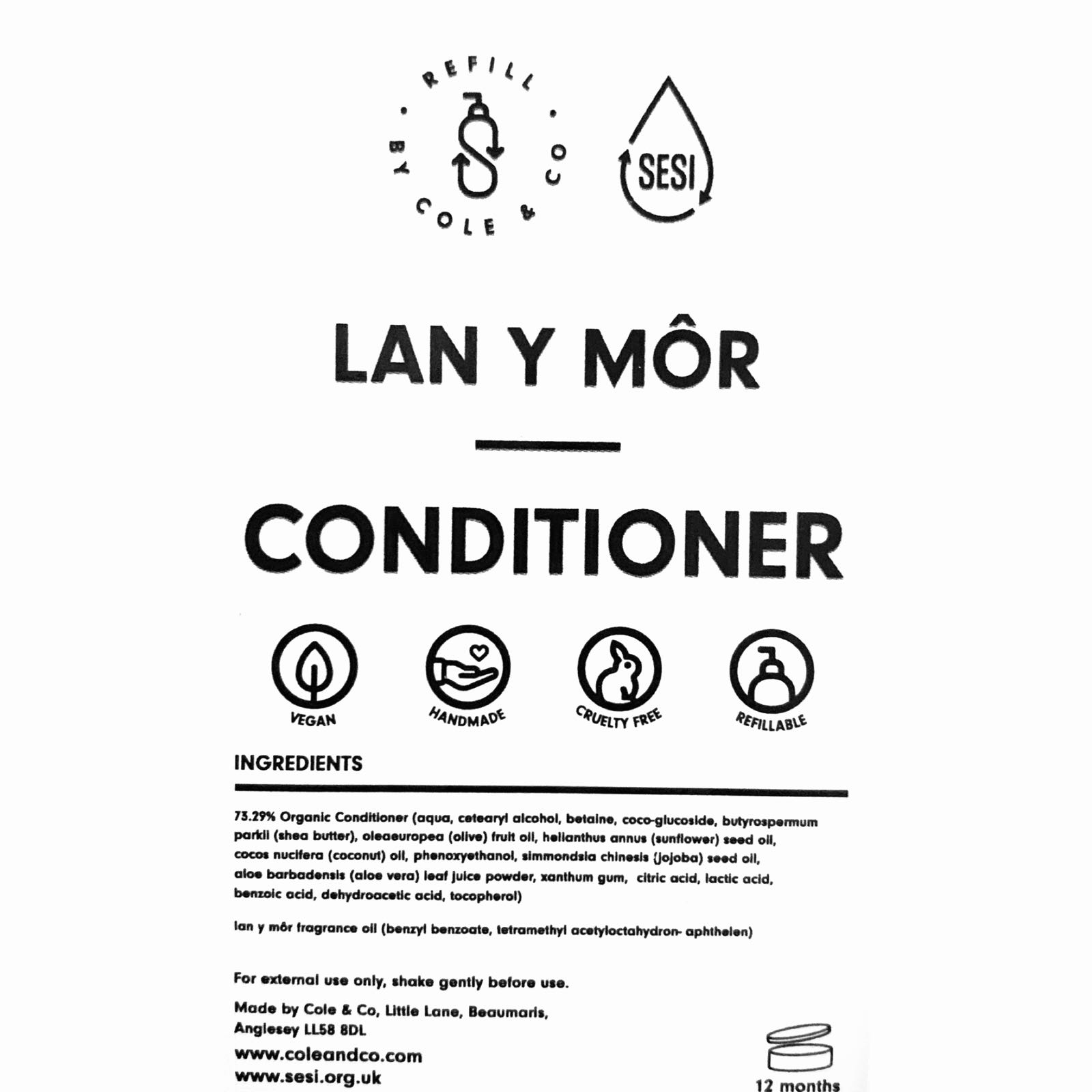 Conditioner in Lan y Môr | Cole & Co 