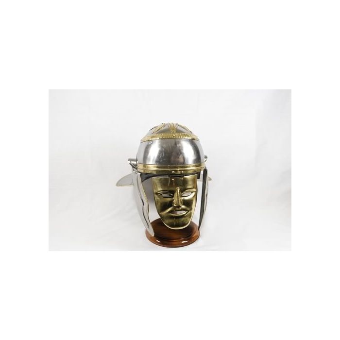 Halloween Ancient Roman Praetorian Guard Bronze Helmet Costume Armour Replica
