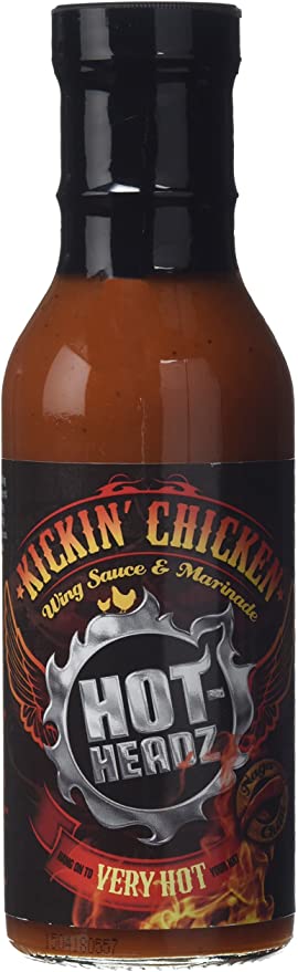 Hot-Headz! Kickin' Chicken X-Hot Wing Sauce w/ Naga Jolokia or Ghost Chilli