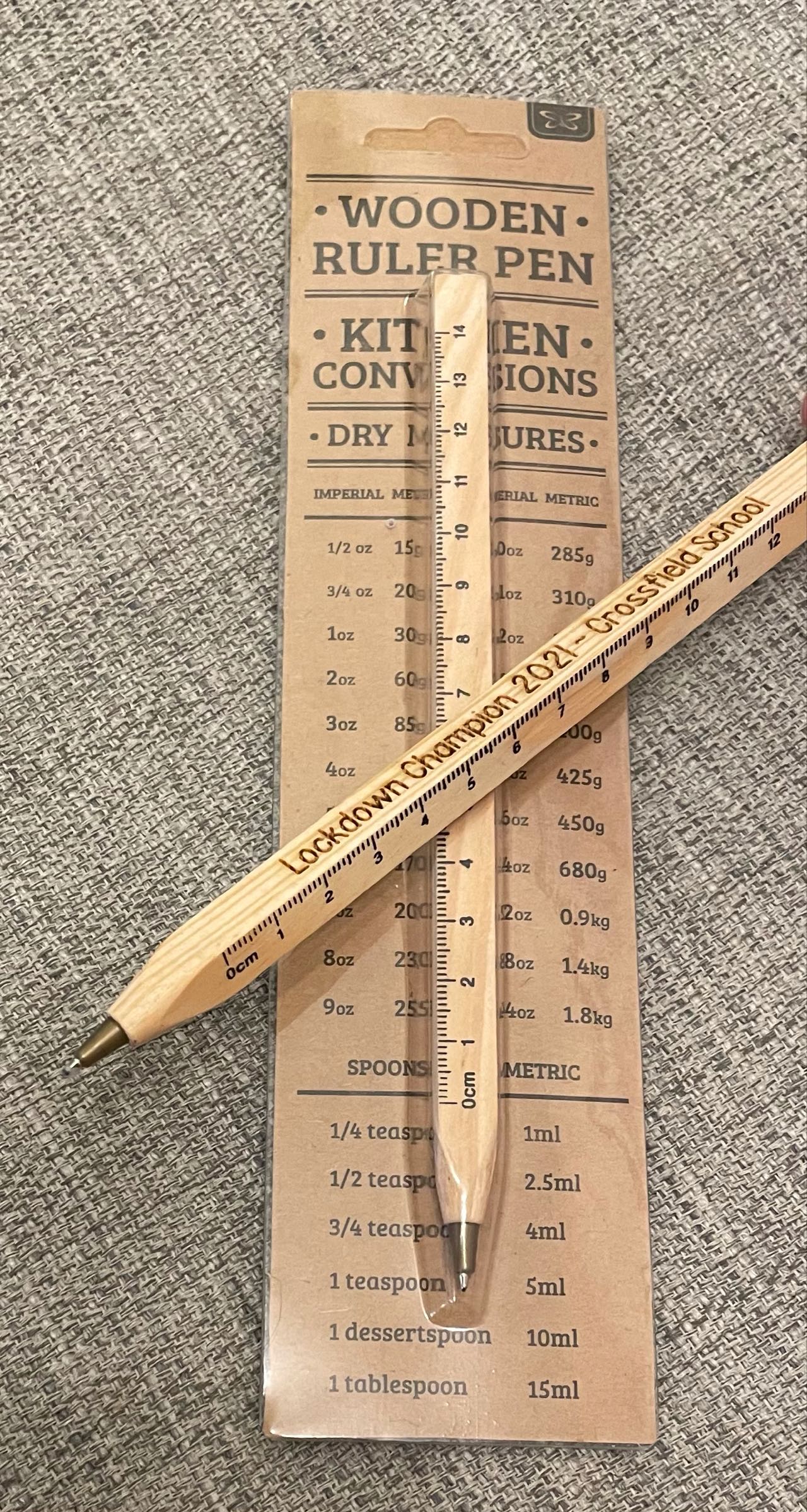 Wooden Ruler Pen (can be personalised)