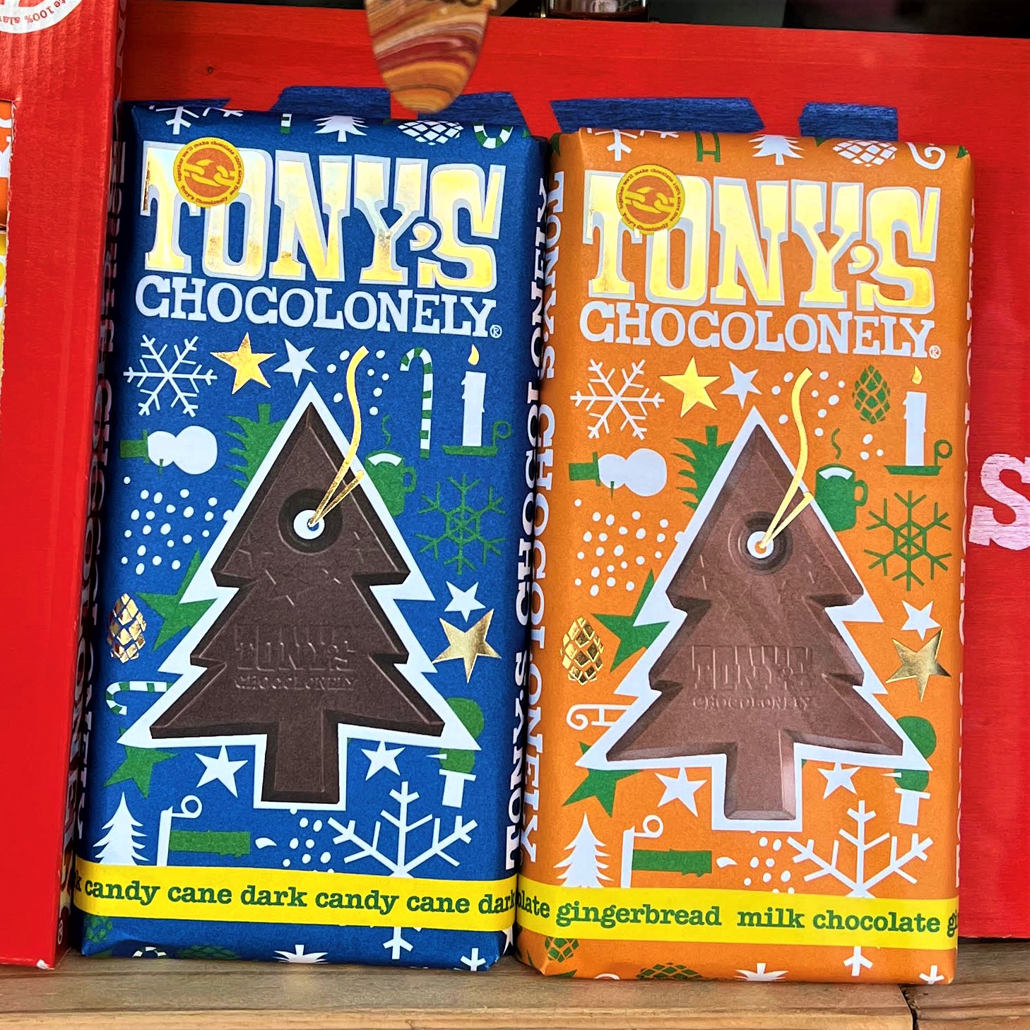 Unavailable - Christmas Chocolate bar (180g) by Tony's Chocolonely (Faitrade)