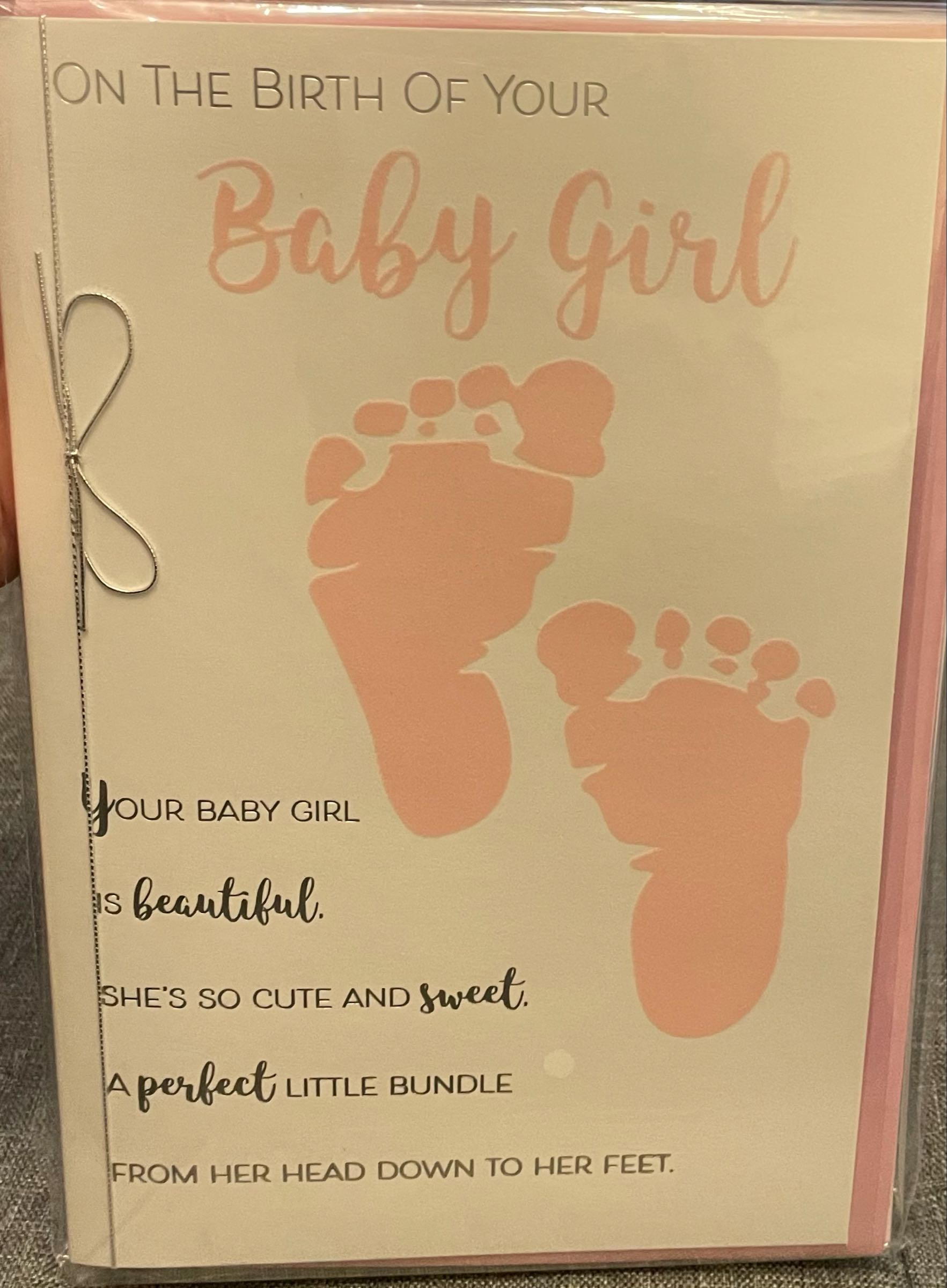 Baby Girl greeting card 