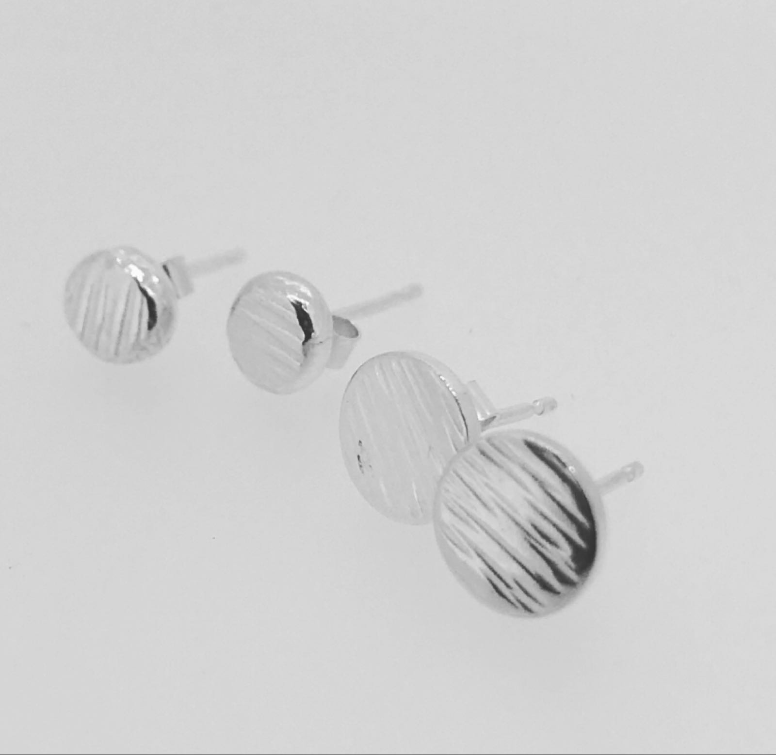 Driftwood Stud Earrings in Eco-silver