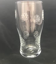 Hand Etched Tulip Pint Glass 568mls
